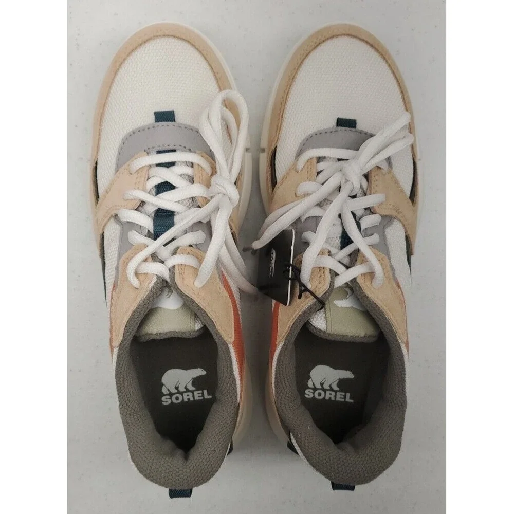 Sorel Women's Explorer II Sneaker Low WP Sea Salt/Nova Sand 6.5M US NEW!